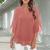 Blouses - Walda | Tijdloze Dames Blouse in Zwart – Gelaagd met V - hals en Comfortabele 3/4 Mouwen - Roze - S - Zarandi Amsterdam
