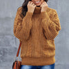 Sweaters - Gebreide Trui | Winter Warm met Zopfmuster - Bruin - S - Zarandi Amsterdam