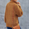 Sweaters - Gebreide Trui | Winter Warm met Zopfmuster - Bruin - S - Zarandi Amsterdam
