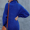 Sweaters - Gebreide Trui | Winter Warm met Zopfmuster - Blauw - S - Zarandi Amsterdam