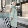Women's Winter Coat - Waterbestendige winterjassen voor dames | Extra lang - Groen - S - Zarandi Amsterdam