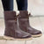 Winter Boots - Waterdichte winterlaarzen voor dames | Warme wollen voering - Donkerbruin - 34 - Zarandi Amsterdam