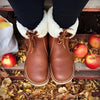 Winter Boots - Waterdichte winterlaarzen voor dames | Warme wollen voering - Lichtbruin - 34 - Zarandi Amsterdam