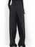 Women's Trousers - Wijde broek voor dames, asymmetrische snit | Casual en elegant - Zwart - S - Zarandi Amsterdam