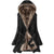 Women's Coat - Winterjas met imitatiebontvoering voor dames | Elegante pasvorm - Zwart - S - Zarandi Amsterdam