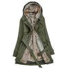 Women's Coat - Winterjas met imitatiebontvoering voor dames | Elegante pasvorm - Legergroen - S - Zarandi Amsterdam