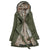 Women's Coat - Winterjas met imitatiebontvoering voor dames | Elegante pasvorm - Legergroen - S - Zarandi Amsterdam