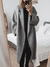 Women's Coat - Winterjas voor dames, lang, klassiek design | Warm - Grijs - S - Zarandi Amsterdam