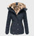 Jacket - Winterjas voor dames, slim fit met capuchon | Waterafstotend - Blauw - S - Zarandi Amsterdam
