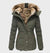 Jacket - Winterjas voor dames, slim fit met capuchon | Waterafstotend - Groen - S - Zarandi Amsterdam