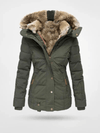 Women's Jacket - Winterjassen voor dames | Geïsoleerd met capuchon - Legergroen - S - Zarandi Amsterdam