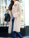 Winter Coat - Winterjassen voor dames, lange teddyjas | warm - Beige - S - Zarandi Amsterdam