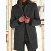 Winter Coat - Wollen jas dames, retro knoopsluiting | Winter - Zwart - S - Zarandi Amsterdam