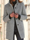 Wollen jas voor dames | Elegante pasvorm, knoopsluiting 0