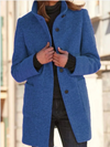 Wollen jas voor dames | Elegante pasvorm, knoopsluiting 1