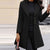 Winter Coat - Wollen jas voor dames | Getailleerde pasvorm, klassiek design - Zwart - S - Zarandi Amsterdam