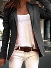 Women's Blazers - Getailleerde blazer voor dames met enkele knoopsluiting voor - Zwart - S - Zarandi Amsterdam