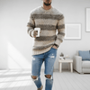 Men's Sweater - Zachte gebreide herentrui | Tijdloos design - Khaki - S - Zarandi Amsterdam