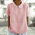 Blouses - Zazane | Witte blouse van zachte stof met verfijnde kraag en ontspannen pasvorm - Lichtroze - S - Zarandi Amsterdam