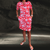 Casual Summer Wear - Zenaida | Luchtige zomerse jurk met A - lijn en V - hals van ademend katoen - Rood - S - Zarandi Amsterdam