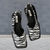 Dames Sandalen - Zomersandalen met zachte zool en modieuze slingback stijl - Zebra - 34 - Zarandi Amsterdam