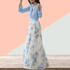 Jurken - Zomerse maxi jurk met bloemenprint en luchtige, flatterende snit - S - Zarandi Amsterdam