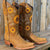 Winter Boots - Zonnebloem Design Laarzen voor Dames | Enkelhoogte met - Khaki - 35 - Zarandi Amsterdam