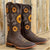 Winter Boots - Zonnebloem Design Laarzen voor Dames | Enkelhoogte met - Donkere Bruin - 35 - Zarandi Amsterdam