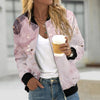 ModeParisienne® bomber stijl sparkly print dames zomerjas