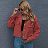ModeParisienne® Trendy Damesmode PU Blazer: Effen Kleur Dames Zomerjas