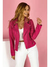 ModeParisienne® Lantaarnmouw Geknipte Bomber Dames Zomerjas