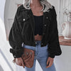 ModeParisienne® Basic Zwart Slim Lady Jacket: Zoete Dames Zipper Outwear