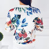 ModeParisienne® Bloemenprint Lente Zomer Lange Mouw Dames Zomerjas