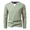 Edwardo - Heren Kent Lange Mouwen Henley