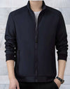 Claxton - Giacca casual in poliestere con collo alto e chiusura lampo continua