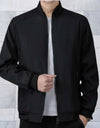 Claxton - Giacca casual in poliestere con collo alto e chiusura lampo continua
