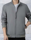 Claxton - Giacca casual in poliestere con collo alto e chiusura lampo continua