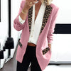 ModeParisienne® rode luipaardprint met draaikraag revers lange zomerjas