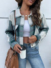 ModeParisienne® Dunne Casual O-hals Tops: Basic Bomber Dames Zomerjas met Lange Mouwen