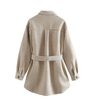 ModeParisienne® Brianna - Cappotto da donna | Cappotto intermedio in lana alla moda di media lunghezza