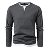 Edwardo - Heren Kent Lange Mouwen Henley