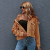 ModeParisienne® Trendy Damesmode PU Blazer: Effen Kleur Dames Zomerjas