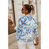 ModeParisienne® Lichtgewicht Bloemenprint Rits Dames Zomerjas