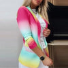 Chique Multicolor Print Blazer - ModeParisienne® Marisalle | Chique Multicolor Print Blazer - Roze Geel - S - Zarandi Amsterdam