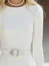 ModeParisienne® Kalayne | Elegante Mini Abito Bianco