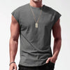 Mouwloos Sportief T-shirt voor Mannen - Thiano | Mouwloos Sportief T-shirt voor Mannen - Donkergrijs - S - Zarandi Amsterdam