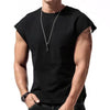 Mouwloos Sportief T-shirt voor Mannen - Thiano | Mouwloos Sportief T-shirt voor Mannen - Zwart - S - Zarandi Amsterdam