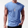 Mouwloos Sportief T-shirt voor Mannen - Thiano | Mouwloos Sportief T-shirt voor Mannen - Lichtblauw - S - Zarandi Amsterdam