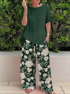 Vakantie Vibes Twee - delige Set - ModeParisienne® Loreine – Vakantie Vibes Twee - delige Set - Bosgroen - S - Zarandi Amsterdam