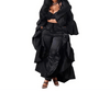 Oversized Chique Duster Jas - ModeParisienne® Virenna | Oversized Chique Duster Jas - Zwart - S - Zarandi Amsterdam